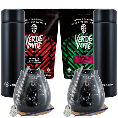 Yerba Mate termokande sæt til to 1kg 1000g