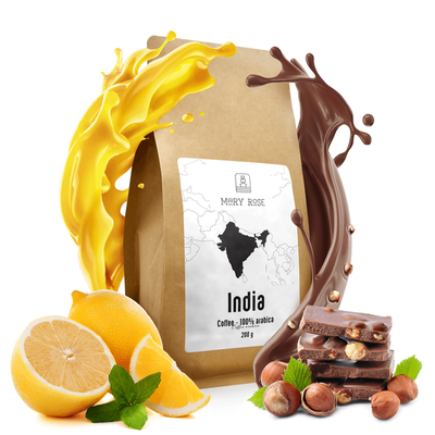 Mary Rose - hel bønnekaffe Indien Karnataka premium 200g