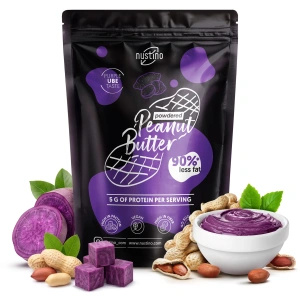 Nustino – Jordnøddesmør i pulverform – Ube (uden tilsat sukker) 400 g