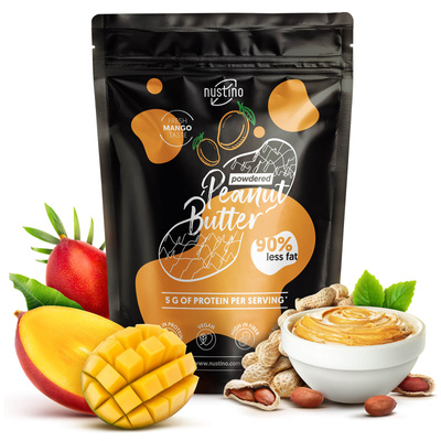 Nustino – Jordnøddesmør i pulverform – Mango (uden tilsat sukker) 400 g