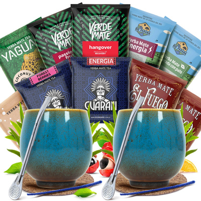 Yerba Mate Sæt TIL TO Kalabas Bombilla