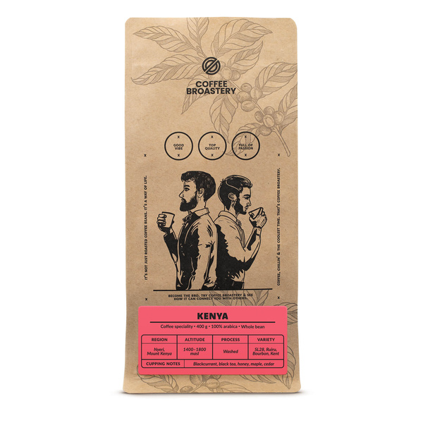 Bro Coffee Roastery - Helbønnekaffe Kenya Nyeri Speciality 400 g