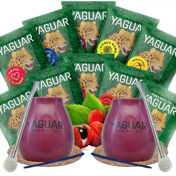 Yerba mate-smagningssæt til to 10x50g
