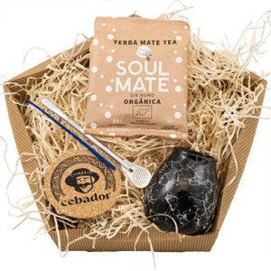 Gavesæt Yerba Mate: Soul Mate Energia 50g + Kalabas + Bombilla