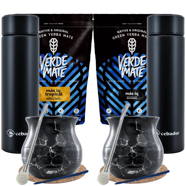 Yerba Verde Mate termokande sæt til to 1 kg