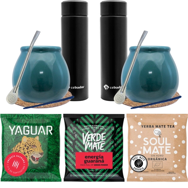 Yerba Mate sæt til to personer Energia Kalabas