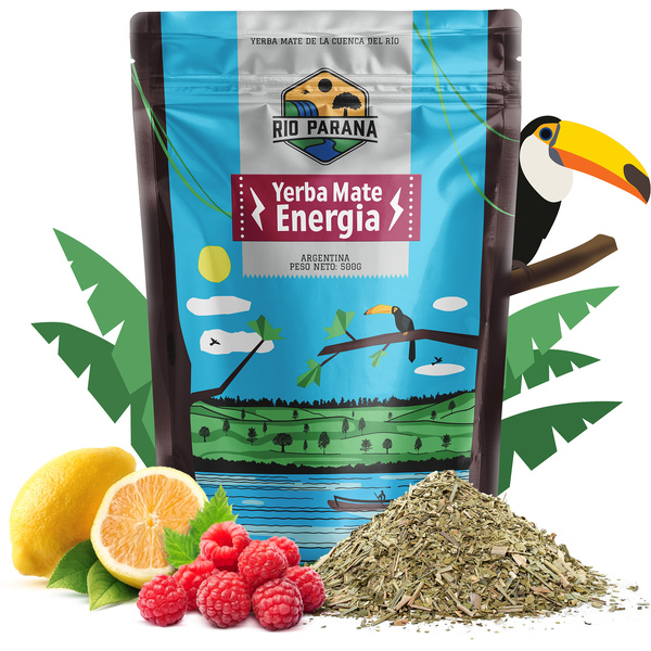 Yerba Mate Sæt Rio Parana 500g 0,5kg Yerbomos XL + Kalabas + Bombilla