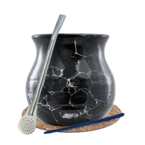 Yerba Mate Matero sæt Calabash Bombilla 19cm