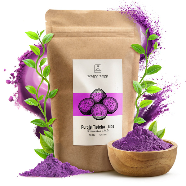 Mary Rose – Purple Matcha – Ube (pulver) 100 g