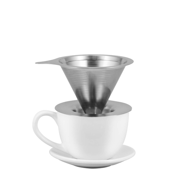 Kaffebrygger i metal – Dripper Hario V60-01