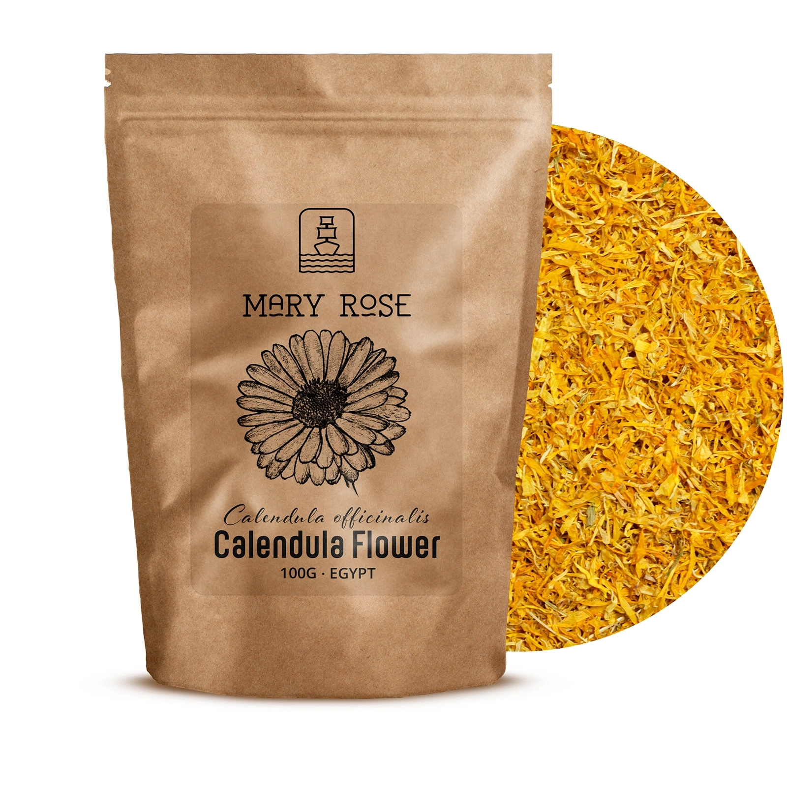 Mary Rose – tørrede morgenfrueblomster