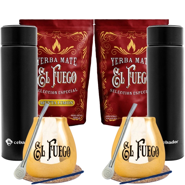 Yerba Mate Sæt til to + Termokande