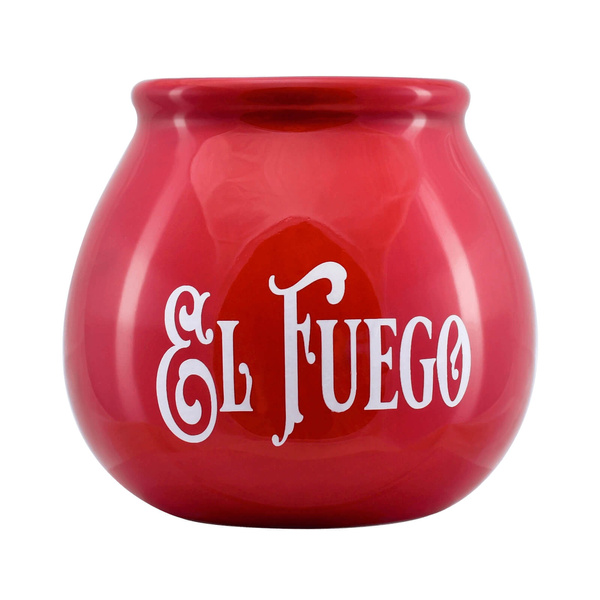 Yerba Mate-sæt: El Fuego Elaborada 1kg + Kalabas + Bombilla