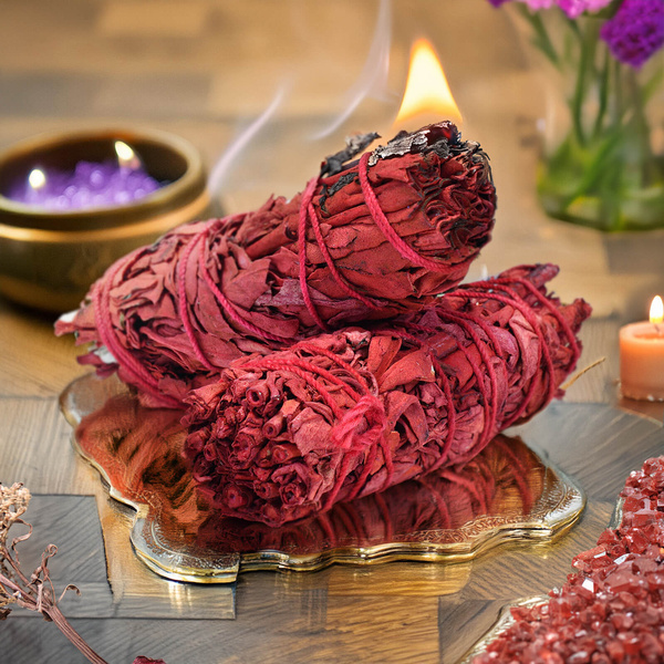 Hvid Salvie Dragon's Blood - Røgelse 20-30g (bundt)