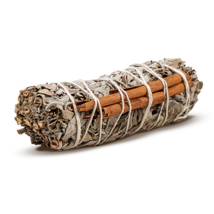 Hvid Salvie med kanel - Røgelse 20-30g (bundt)