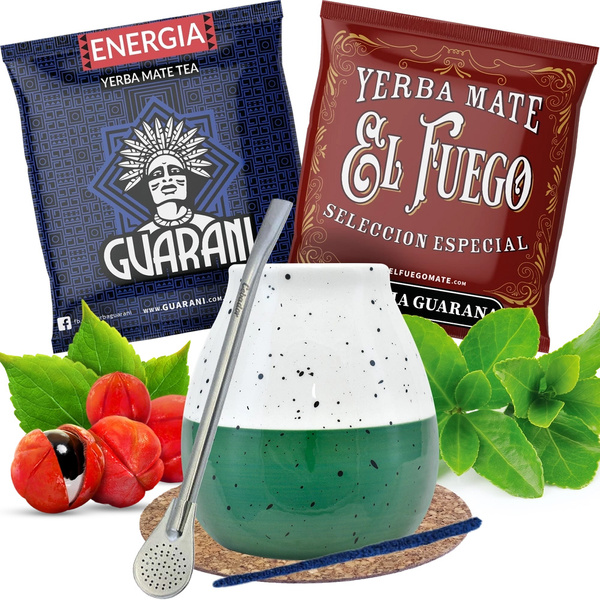 Yerba Mate sæt 100g Kalabas + Bombilla 