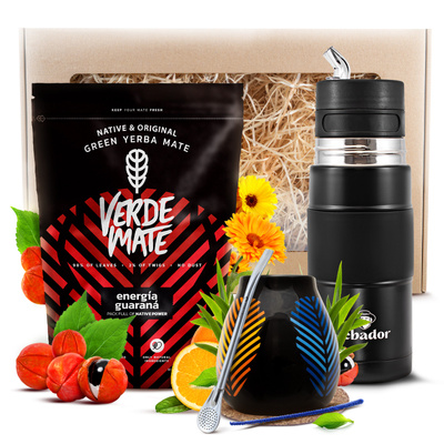 Yerba Mate Gavesæt Verde Mate 400g 0,4kg + Yerbomos X