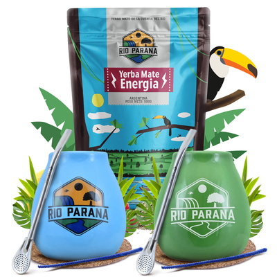 Yerba Mate Rio Parana Startsæt til to 500g