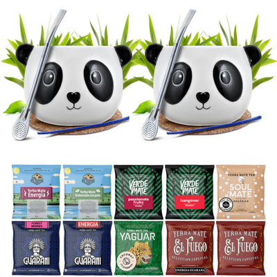 Yerba Mate Sæt TIL TO Kalabas Bombilla