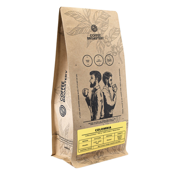 Bro Coffee Roastery - Helbønnekaffe Colombia Medellin Premium 400g