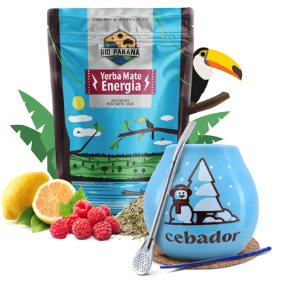 Yerba mate Vinter startsæt Rio Parana 500g