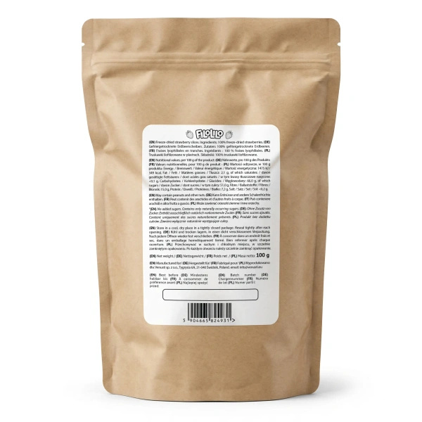 FiloLilo – Frysetørrede jordbær (skiver) 100 g