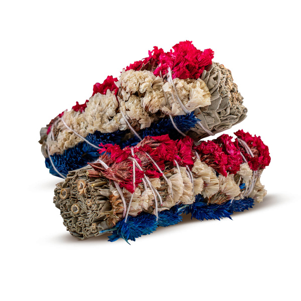 Hvid Salvie med blomster - Røgelse 20-30g (bundt)