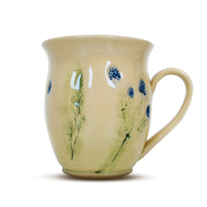 Keramikkrus Flora Blue 350 ml – Crater-serien