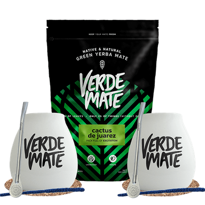 Yerba Mate-sæt Verde Mate Cactus de Juarez 500g