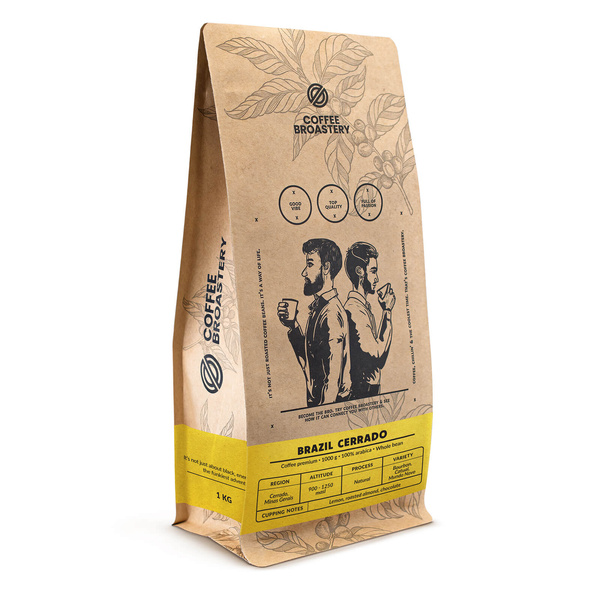 Coffee Broastery - Helbønnekaffe Brazil Cerrado Premium 1kg