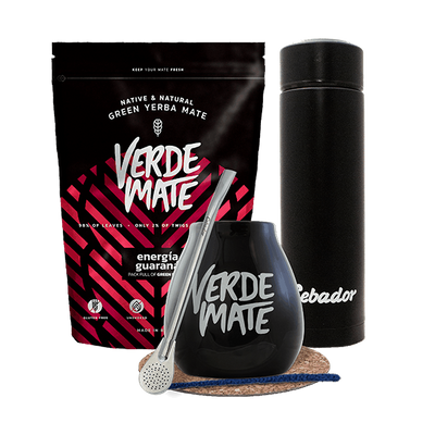 Sæt Yerba Mate Green Energia 500g 0,5kg Termokande