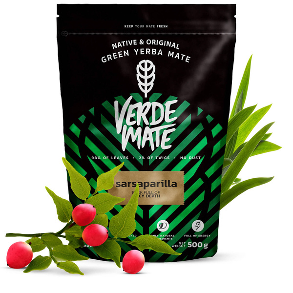 Gavesæt Yerba Mate Verde Mate Sarsaparilla 0,5kg