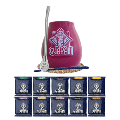 Yerba Mate Sæt 10x50 Kalabas + Bombilla