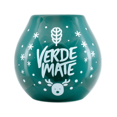 Keramisk kalabas med Verde Mate-logo - Vintertid 350 ml