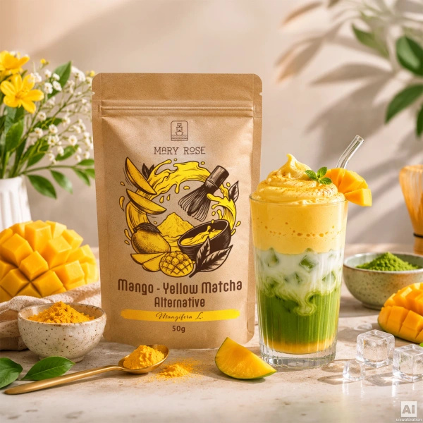 Sæt med farverige matchaer: Red Matcha + Orange Matcha + Yellow Matcha
