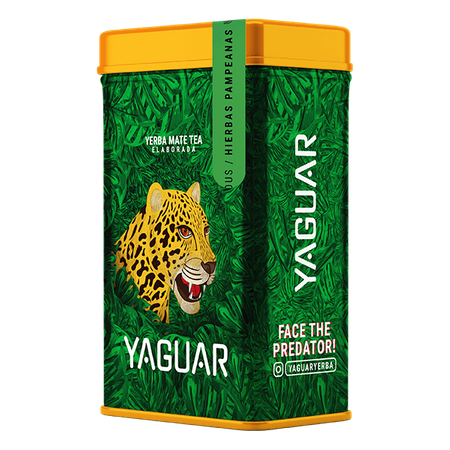Yerba Mate Yaguar Hierbas Pampeanas 0,5 kg i dåse