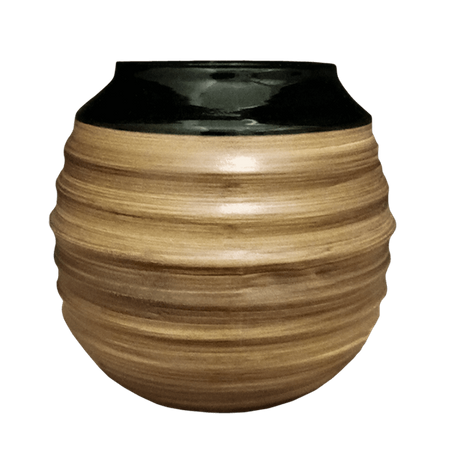Keramisk kalebasse sort - Verde Mate - 300 ml