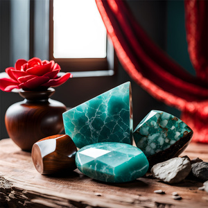 Sæt af natursten, krystaller og røgelse - esoterik, yoga, meditation