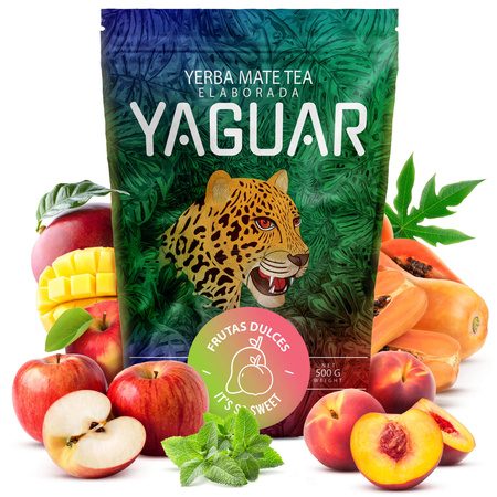 Yerba Mate Yaguar Frugtsæt 3x500g 1,5kg