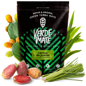 Yerba Mate-sæt Verde Mate Cactus de Juarez 500g