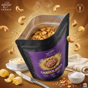 Nustino Crunch – Ristede cashewnødder – Golden Salted Butter 100 g