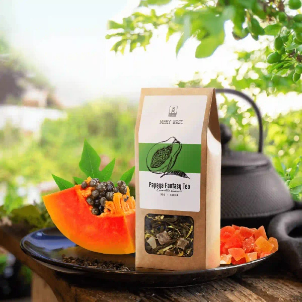 Mary Rose - Papaya Fantasy Grøn Te - 50g